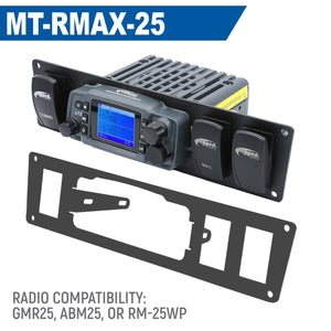 Yamaha Wolverine RMAX Mount for Mobile Radio and Rocker Switches - Dunes 2 Dezert SXS
