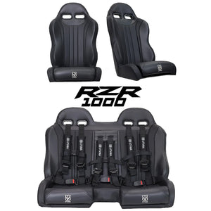 RZR 1000 Seat Bundle – Rear Bench & Front Buckets - Dunes 2 Dezert SXS