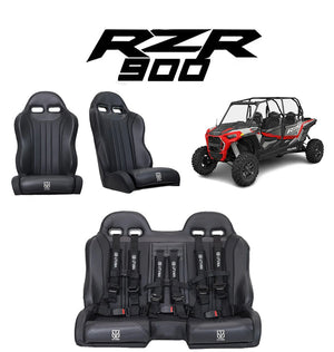 RZR 900/1000 Rear Bench & Front Seat Bundle (5-Seat) - Dunes 2 Dezert SXS