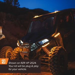 RAVEK Amber Apex Running Lights for Polaris RZR Pro XP - Dunes 2 Dezert SXS