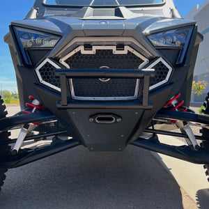 SDR Polaris Pro R / Turbo R / Pro S Winch Double Tube Front Bumper - Dunes 2 Dezert SXS