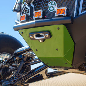SDR Polaris Pro R / Turbo R / Pro S Winch Single Tube Front Bumper - Dunes 2 Dezert SXS