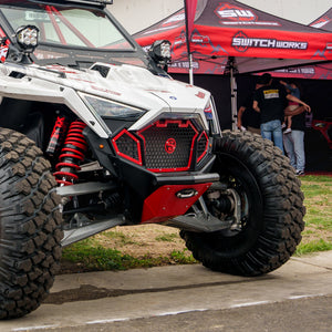 SDR Polaris Pro R / Turbo R / Pro S Winch Single Tube Front Bumper - Dunes 2 Dezert SXS