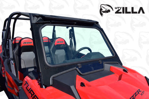 Black vented glass windshield with hand wiper for Polaris RZR XP 1000 & Turbo (2019–2023) by UTVZILLA