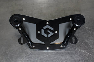 Can-Am Maverick X3 Geiser chromoly shock tower mount detail view
