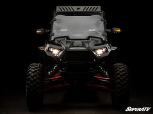 SuperATV Kawasaki Lighted Side-View Mirrors, rear view