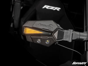 SuperATV CFMOTO Lighted Side-View Mirrors, side view