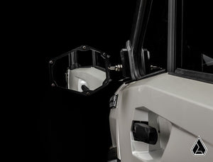 Assault Industries B2C Convex side mirror for Can-Am Defender installed view