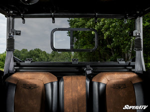 SuperATV Sliding Rear Window for Polycarbonate Rear Windshields, angle view