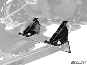 SuperATV Plow Pro snow plow drop brackets in heavy-duty 1/4-inch steel for lifted UTVs