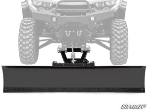 Super ATV Universal Plow Pro snow plow blade angled showing seven plowing angles