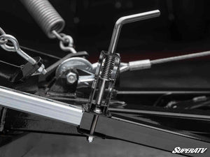 Super ATV Plow Pro spring loaded adjustment pin shown from an alternate angle