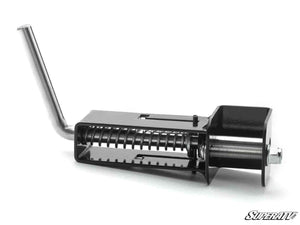 Super ATV Plow Pro spring loaded adjustment pin installed on a Plow Pro snow plow