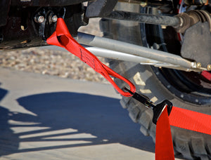 Speed Strap 1.5″ x 12″ Soft-Tie Extension – Red or Black - Dunes 2 Dezert SXS
