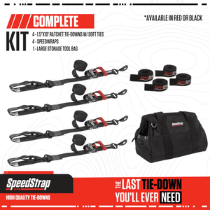 Speed Strap UTV Tie-Down Kit – 1.5″ w/ Soft-Ties & Bag - Dunes 2 Dezert SXS