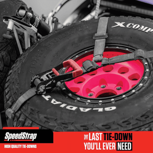 Speed Strap 3-Point Tire Tie Down – 1" for UTV/ATV - Dunes 2 Dezert SXS
