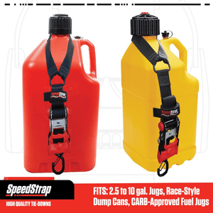 Speed Strap Fuel Jug Tie-Down – Fits 2.5–10 Gal Cans - Dunes 2 Dezert SXS