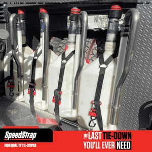 Speed Strap Fuel Jug Tie-Down – Fits 2.5–10 Gal Cans - Dunes 2 Dezert SXS