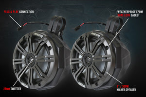 Universal 8in Cage-Mount Speaker-Pods - Dunes 2 Dezert SXS