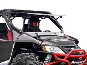 SuperATV flip windshield on an Arctic Cat Wildcat 1000, front view
