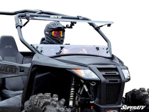 SuperATV Arctic Cat Wildcat Trail Sport Flip Windshield, front view
