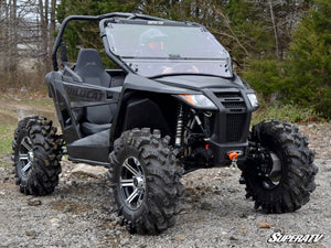 SuperATV Arctic Cat Wildcat Trail Sport Flip Windshield, angle view