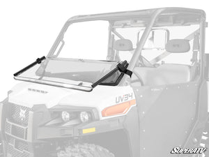 SuperATV Bobcat UV34 Flip Down Windshield, front view