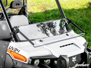 SuperATV Bobcat UV34 Flip Down Windshield, detail view