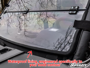 SuperATV Bobcat UV34 Flip Down Windshield, hardware detail