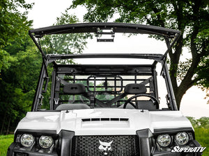SuperATV Bobcat UV34 Flip Windshield, detail view
