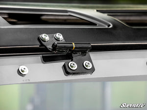 SuperATV Bobcat UV34 Flip Windshield, mounted view