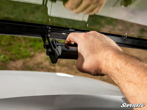 SuperATV Bobcat UV34 Flip Windshield, profile view