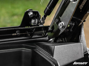 SuperATV Bobcat UV34 Flip Windshield, top view