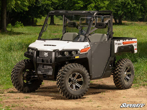 SuperATV Bobcat UV34 Windshield, installed close-up