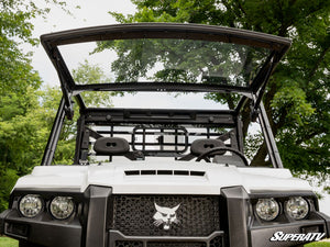 SuperATV Bobcat UV34 MaxDrive Power Flip Windshield, angle view