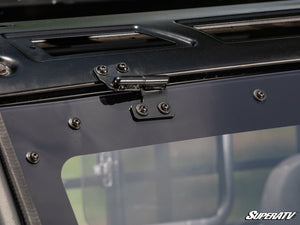 SuperATV Bobcat UV34 MaxDrive Power Flip Windshield, mounted view