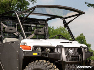 SuperATV Bobcat UV34 MaxDrive Power Flip Windshield, alternate angle
