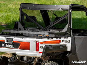 SuperATV Bobcat UV34 Rear Windshield, angle view
