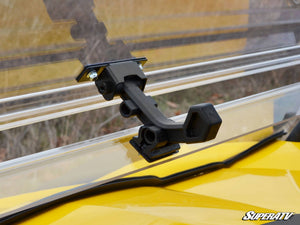 SuperATV flip windshield on a Can-Am Commander, interior view