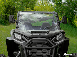 SuperATV full windshield on a Can-Am Commander, detail view