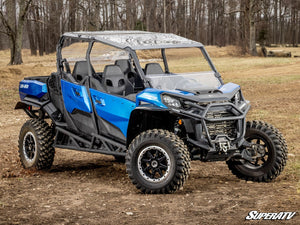 SuperATV half windshield on a Can-Am Commander, side view