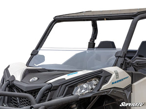 SuperATV half windshield on a Can-Am Maverick Trail, front view
