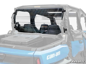 SuperATV rear windshield on a Can-Am Commander MAX, front view