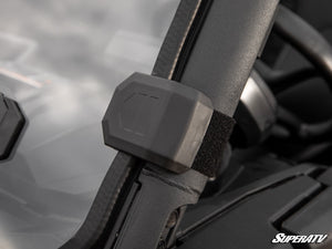 SuperATV vented full windshield on a Can-Am Commander, hardware detail