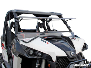 SuperATV flip windshield on a 2013-2018 Can-Am Maverick, front view