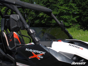 SuperATV half windshield on a 2013-2018 Can-Am Maverick, side view