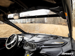 SuperATV full windshield on a Can-Am Maverick R, alternate angle