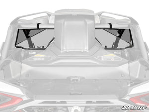 SuperATV rear windshield on a Can-Am Maverick R, front view
