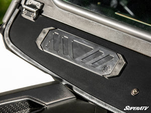 SuperATV flip down glass windshield on a Can-Am Maverick Sport, alternate angle