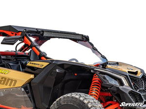 SuperATV full polycarbonate windshield on a Can-Am Maverick X3, front view